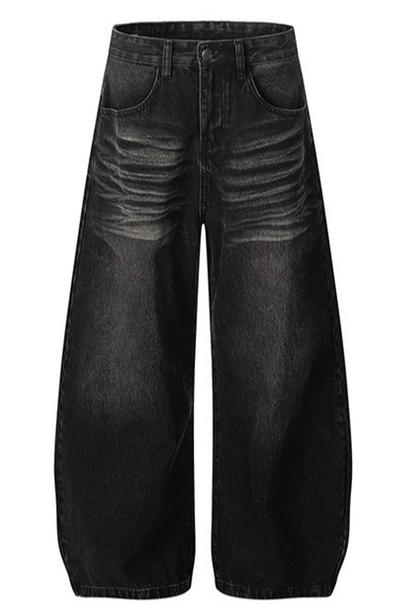 Black Whiskered Blade Jeans