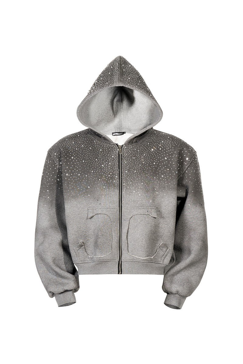 Rhinestone Galaxy Fleece Hoodie