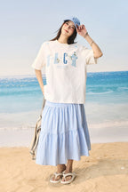 Guava Patch Embroidery Couple T-Shirt