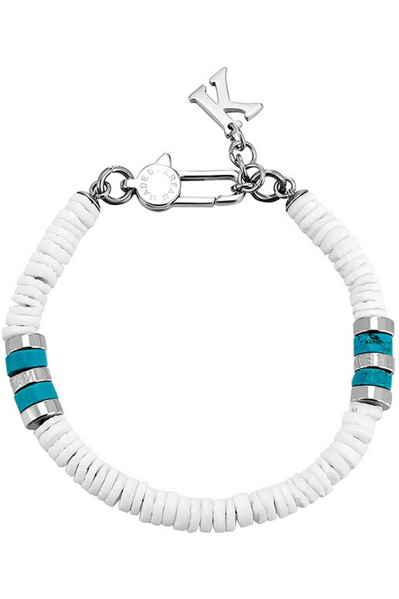 White Lava Turquoise Bracelet
