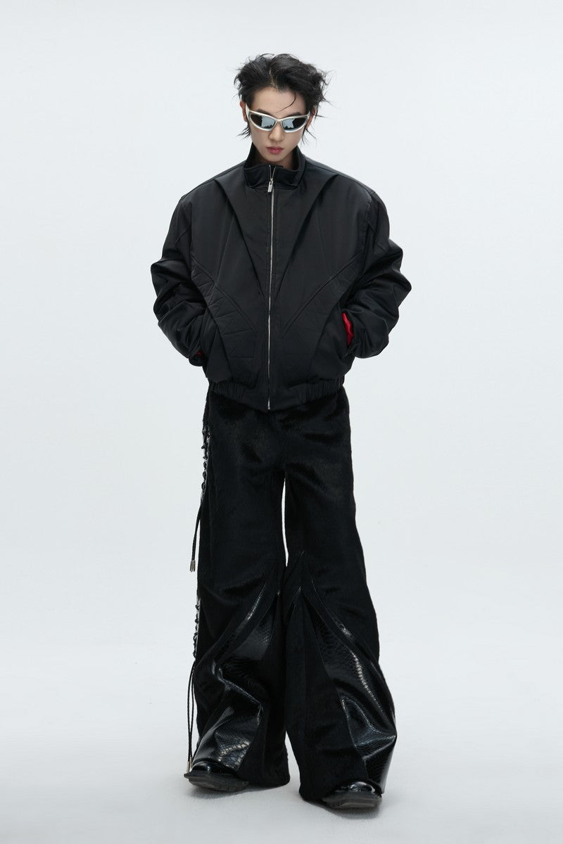 Deconstructed Padded Bomber Jacket