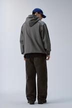 Metal Logo Snap Button Hoodie