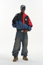 Raw Edge Panel Track Jacket