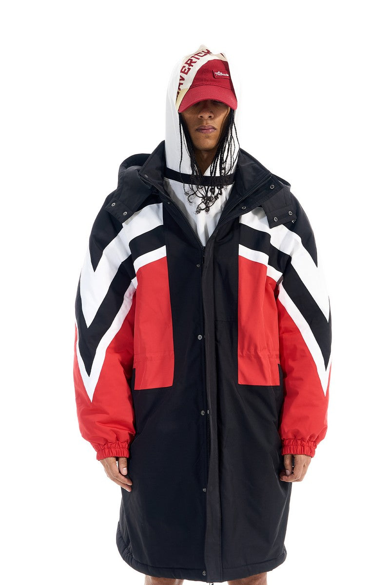 Longline Hooded Puffer Jacket