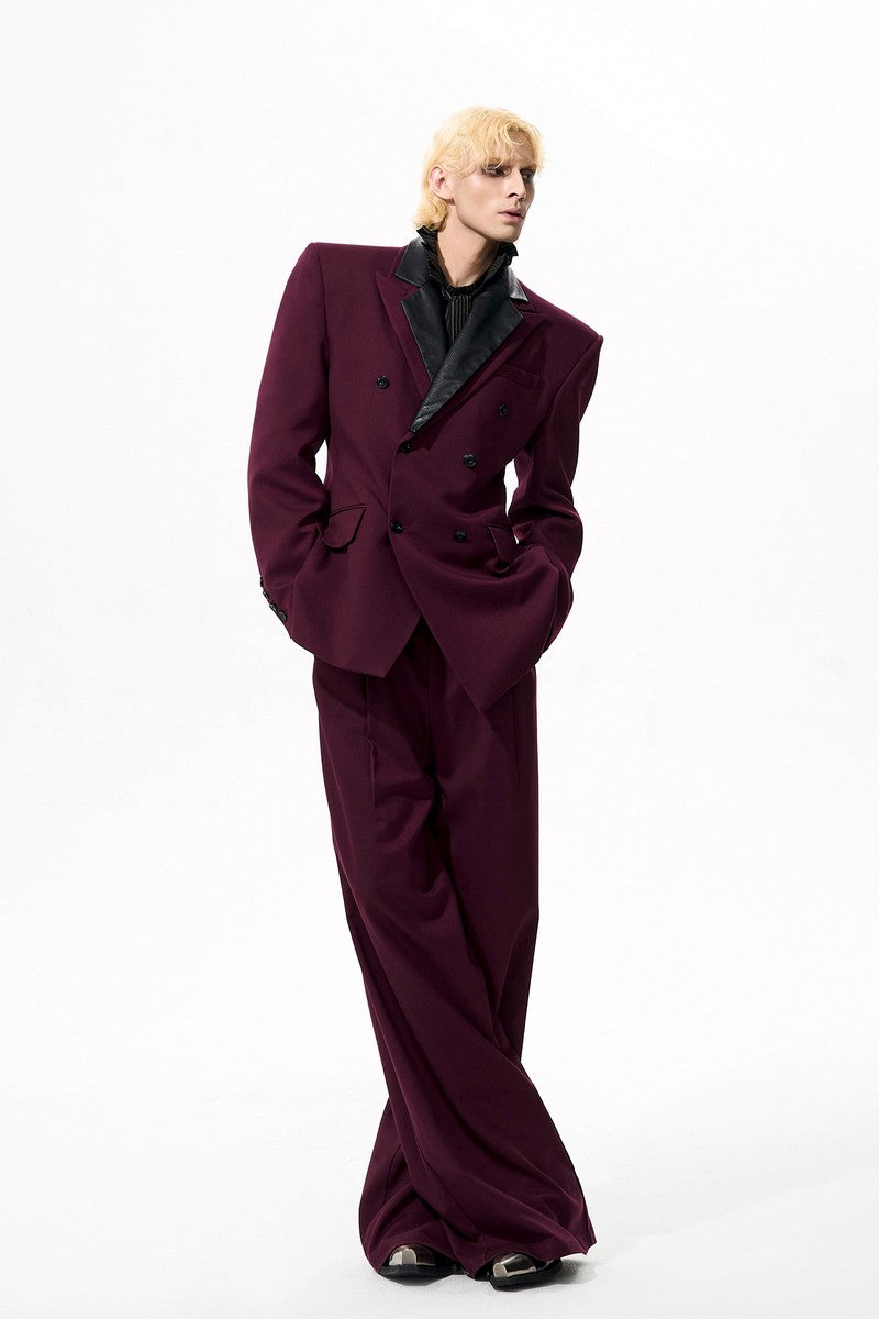 Structured Wool Blend Blazer