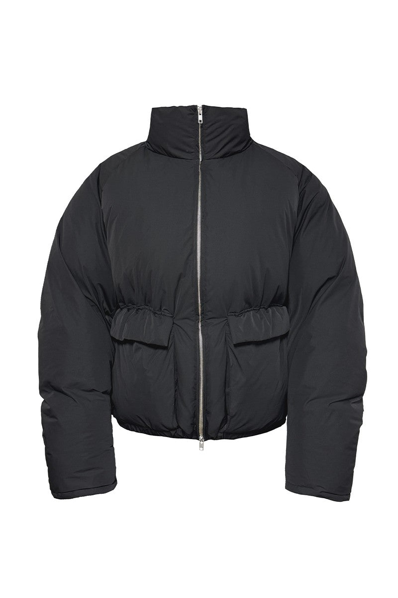 Drawstring Puffer Down Jacket