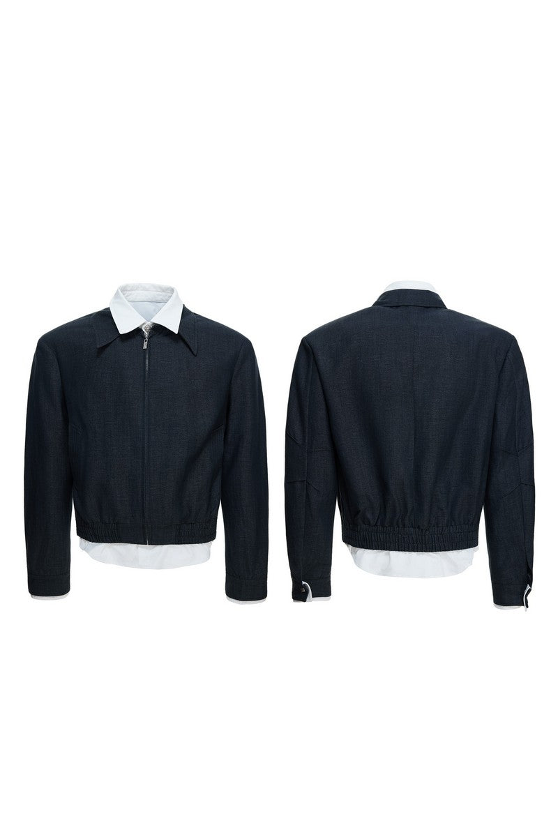 Tencel Layered Shirt Jacket