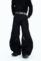 Washed Canvas Panel Blade Pants