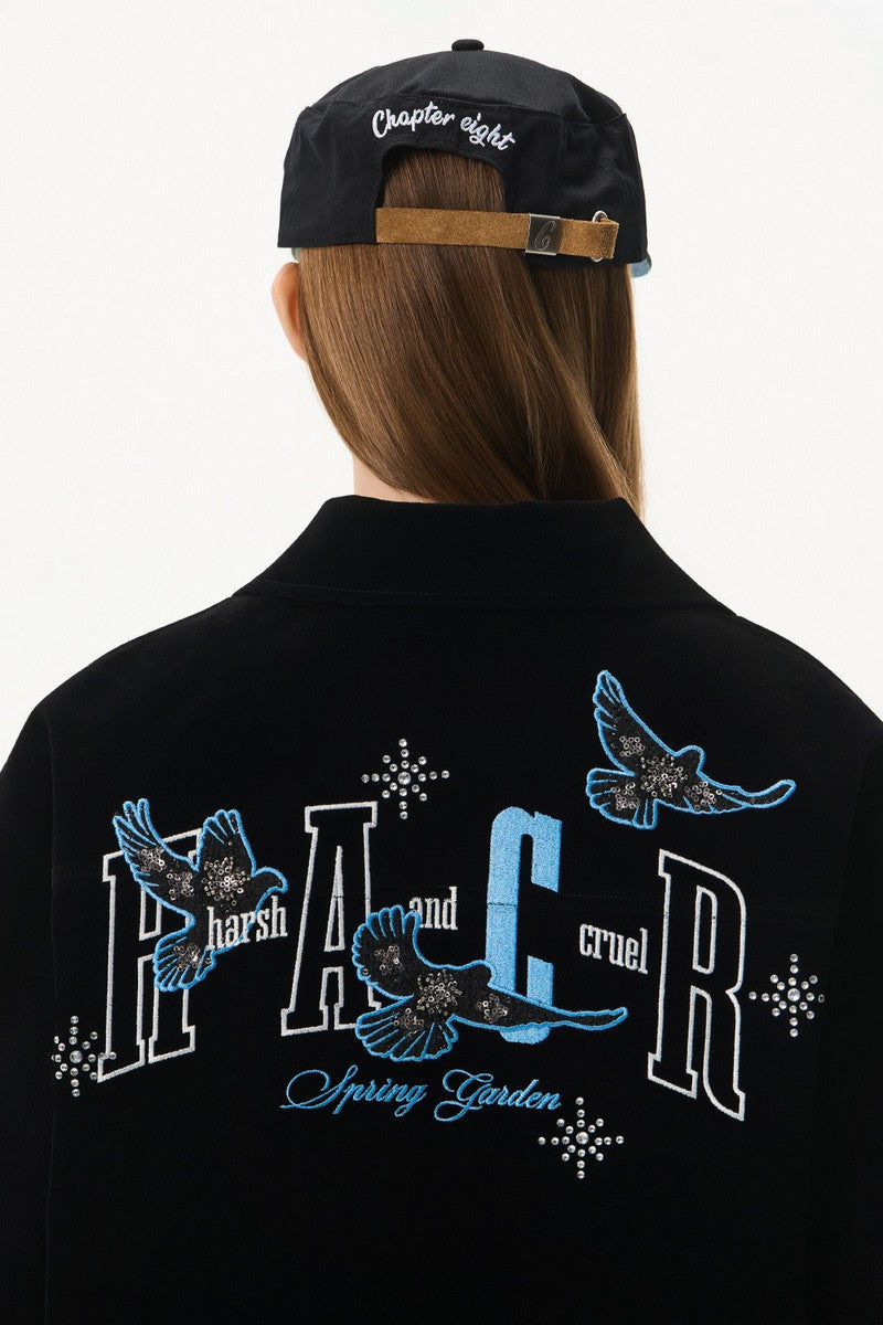 Velvet Dove Patch Denim Jacket