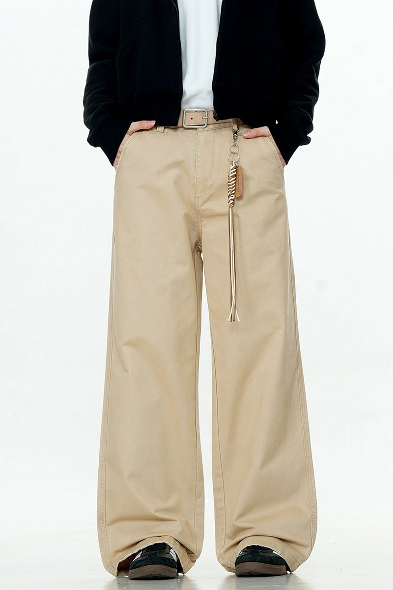 French Blue Drawstring Cargo Pants