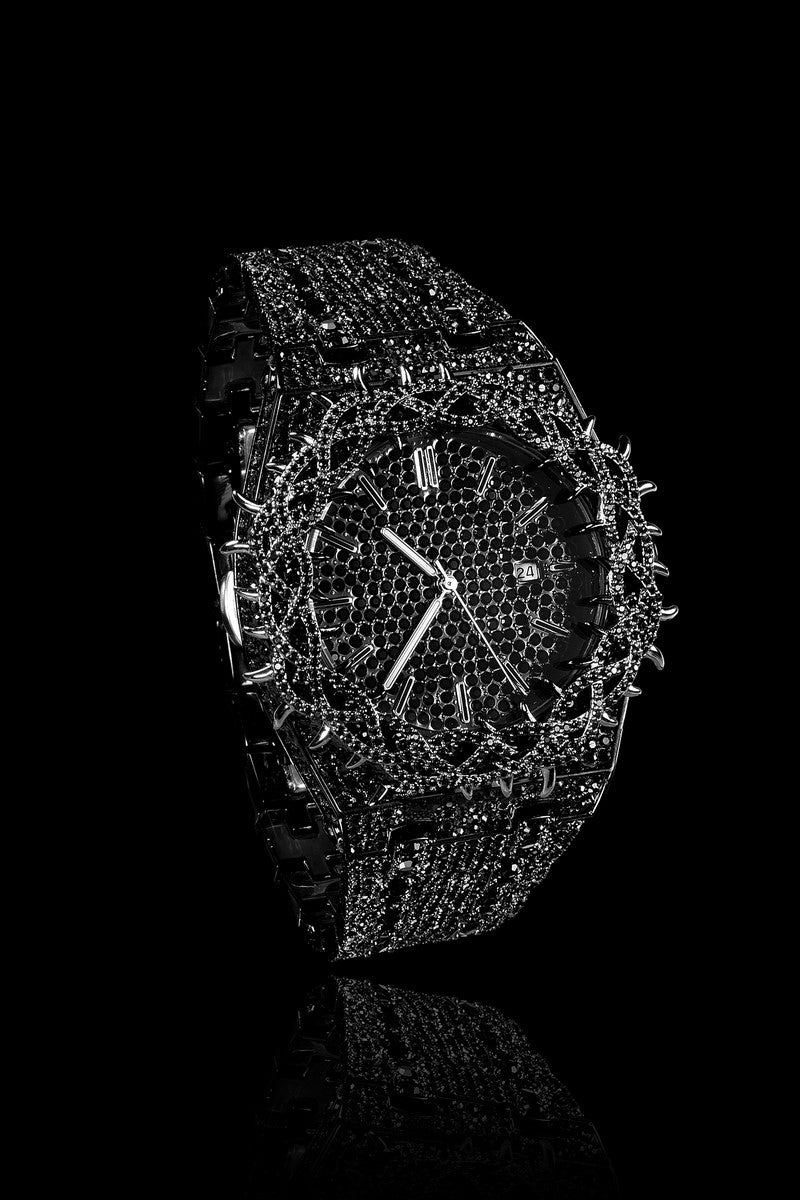 Iced Rainbow Nautilus Watch