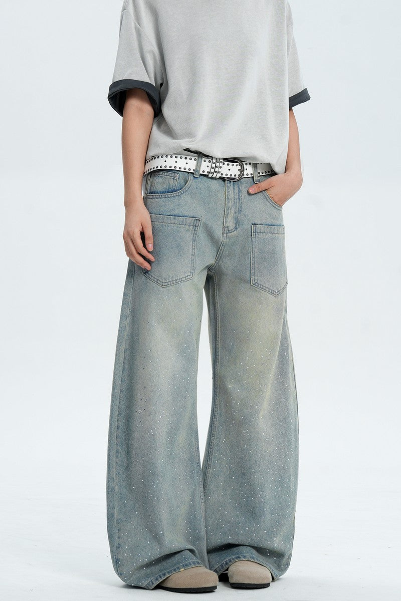 Rhinestone Blade Jeans