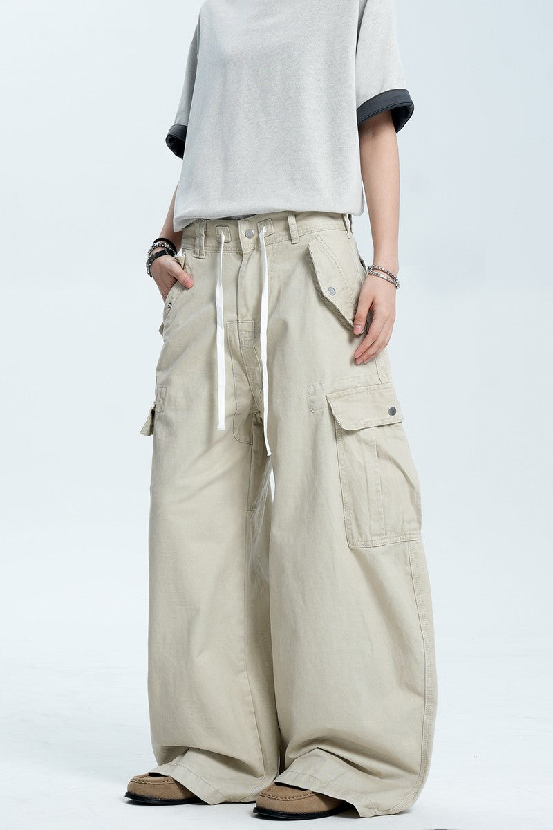 Drawstring Pocket Cargo Pants