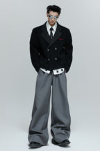 Sequin Textured Double Breasted Cardigan