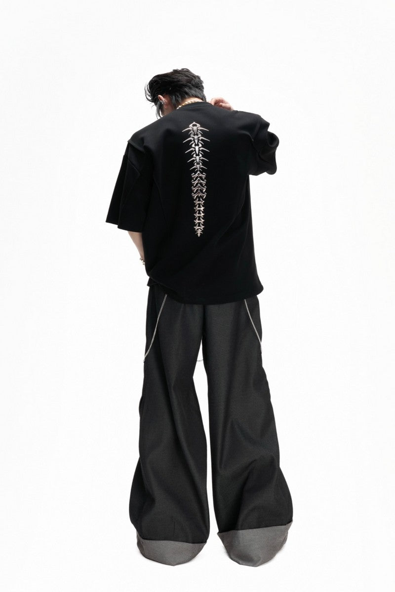 Metal Spine Padded T-Shirt