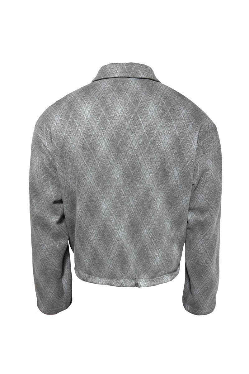 Diamond Quilted Fleece Jacket