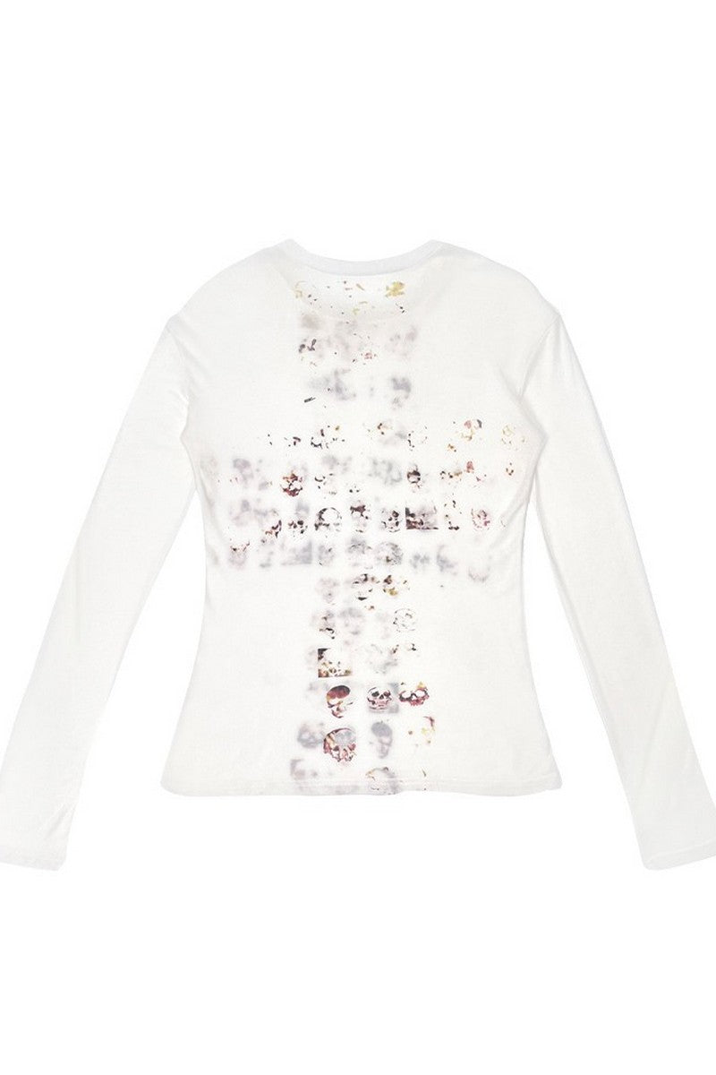 Wool Skull Cross Undershirt