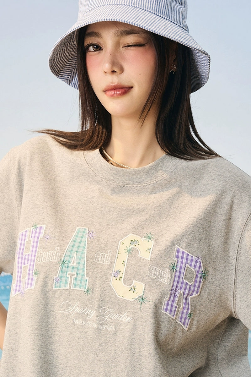 Floral Relaxed Embroidered T-Shirt