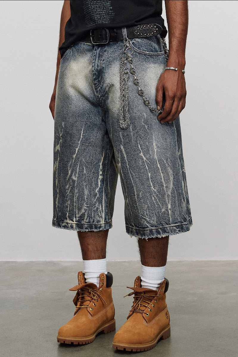 Lightning Pattern Jorts