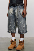 Lightning Pattern Jorts