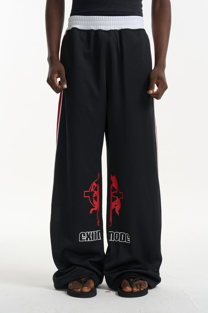 Horse Print Relaxed Track Pants