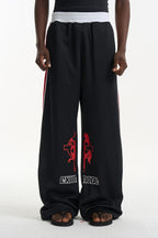 Horse Print Relaxed Track Pants