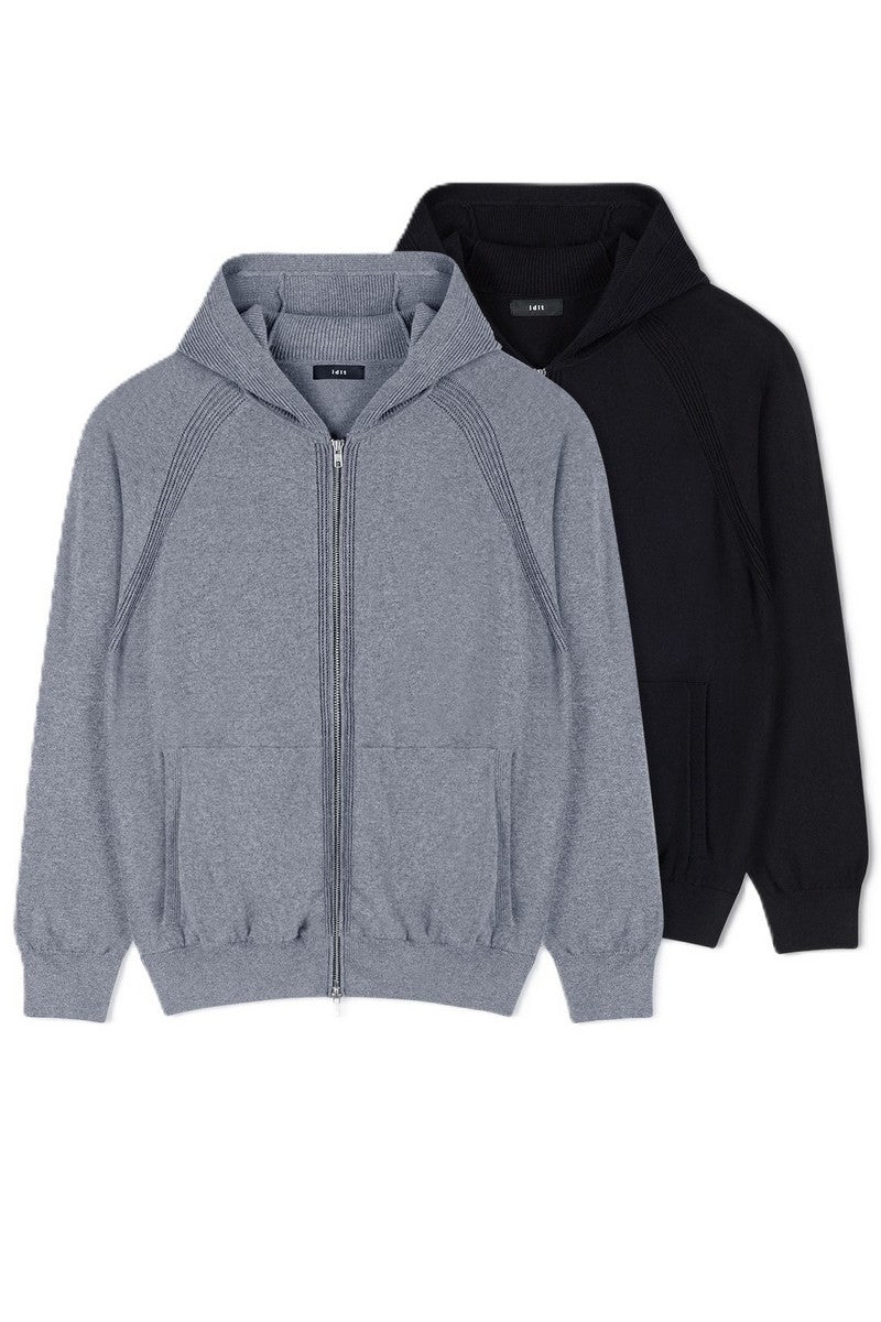 Cashmere Blend Zip Hoodie