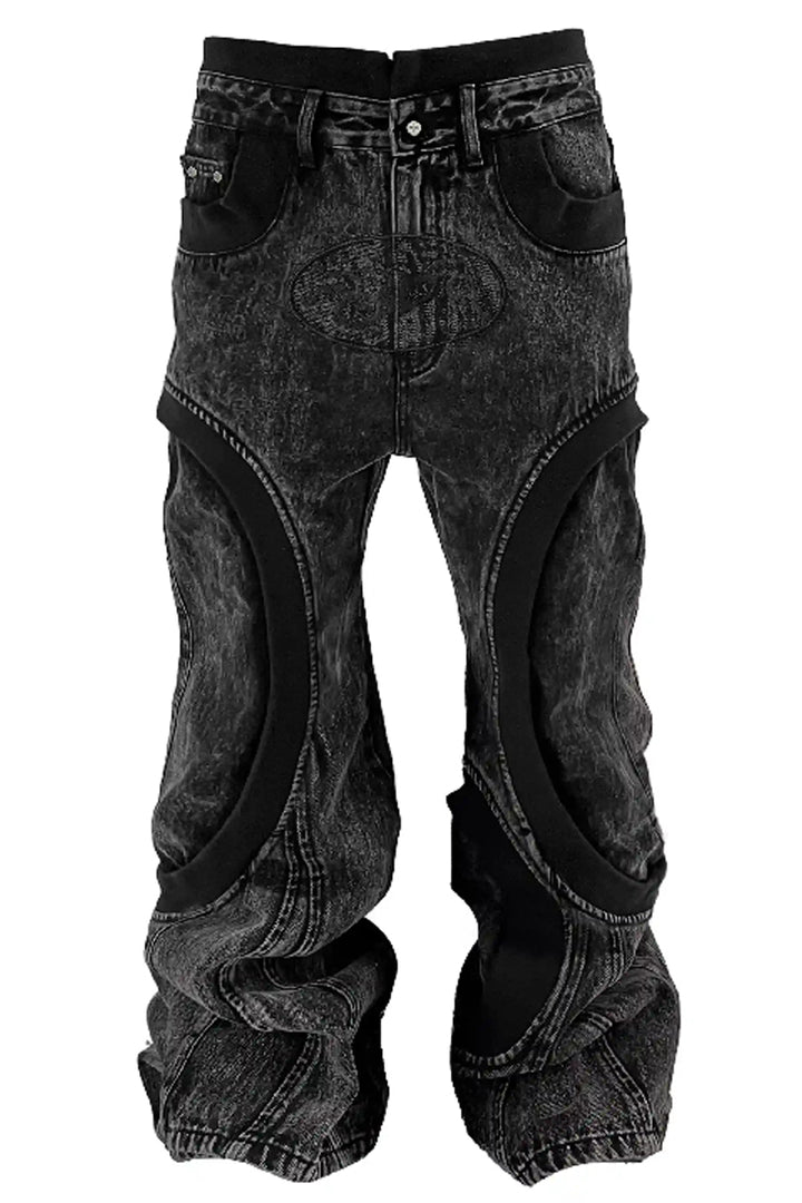 Crying Skull Heavy Wash Jeans