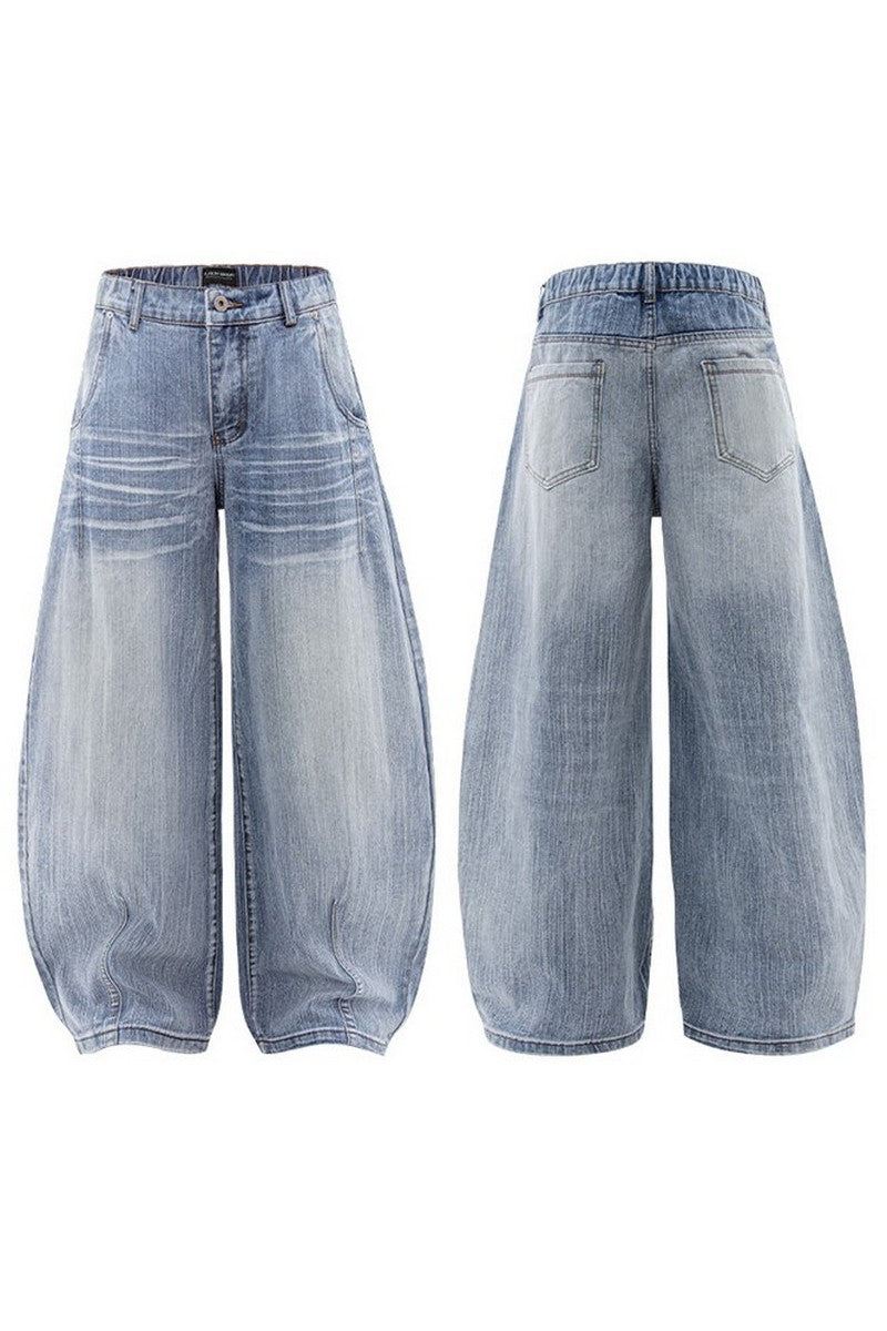 Blade Cut Cleanfit Baggy Jeans