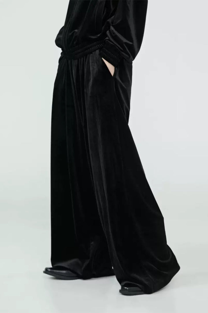 Velvet Wide Leg Pants