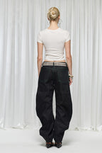 Heart Patch Vintage Straight Jeans