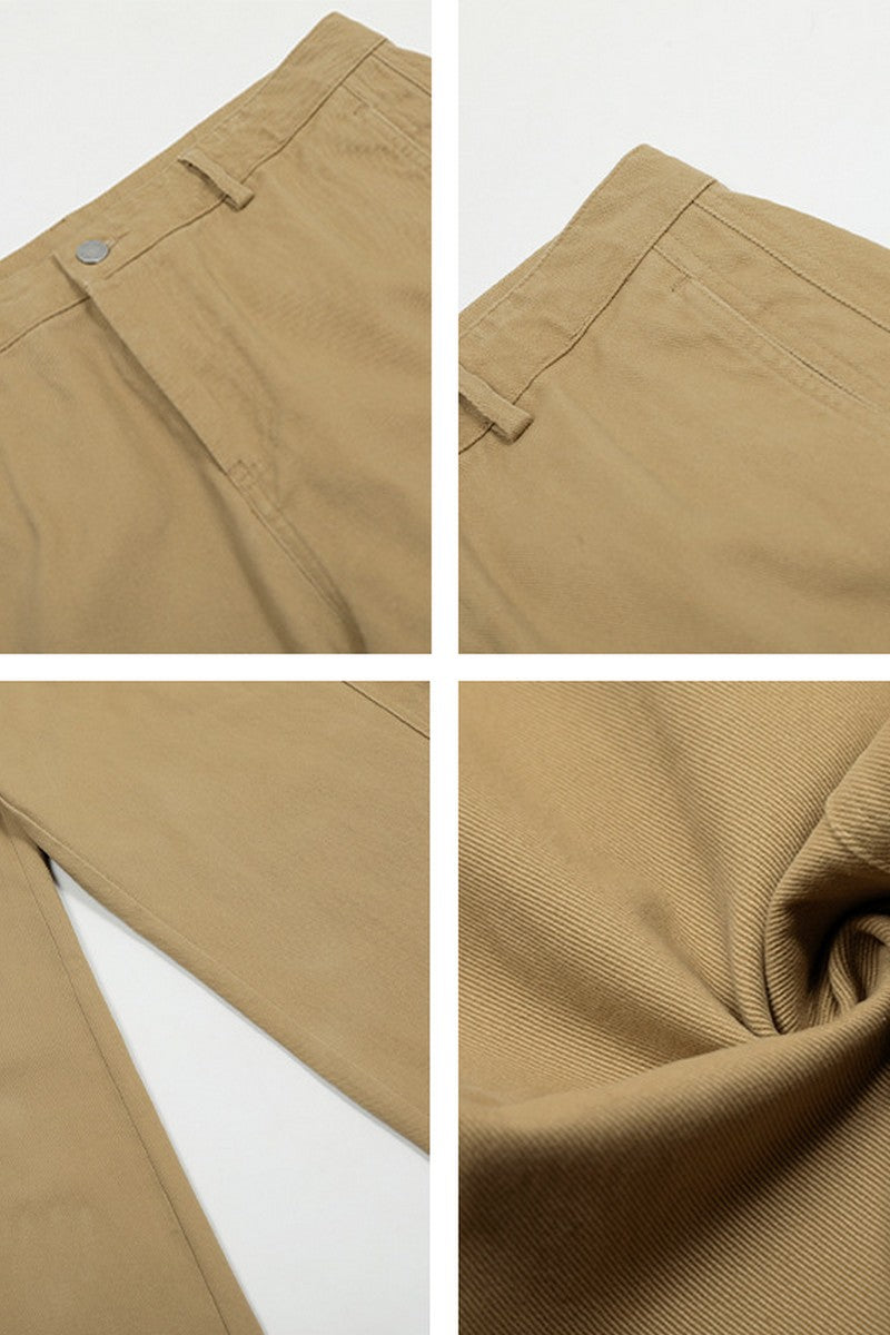 Minimalist Workwear Straight Pants