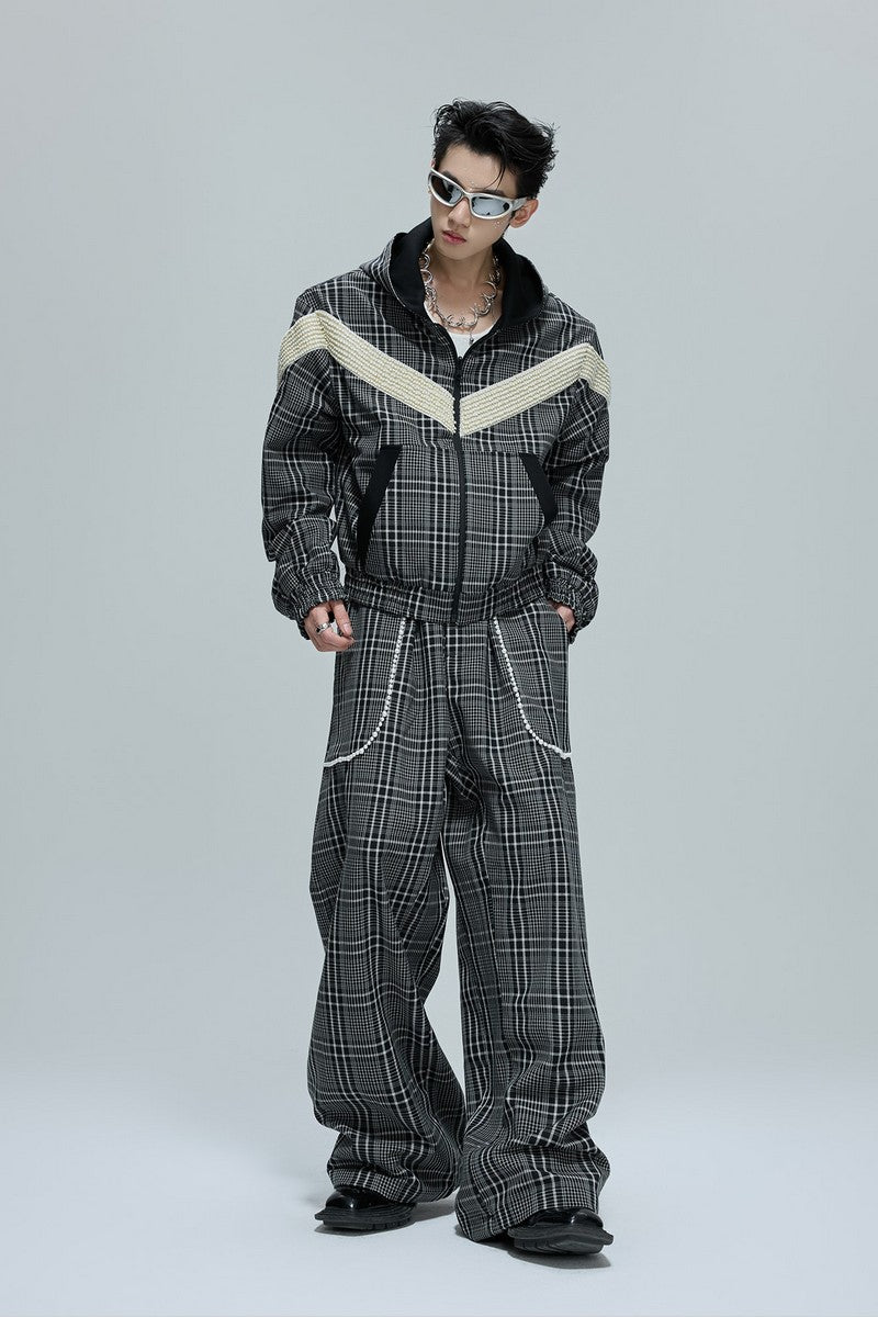 Houndstooth Pearl Sweatpants