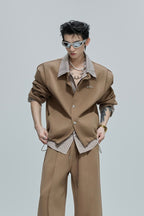 Striped Layered Overshirt