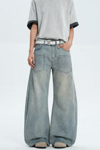 Rhinestone Wide Leg Jeans