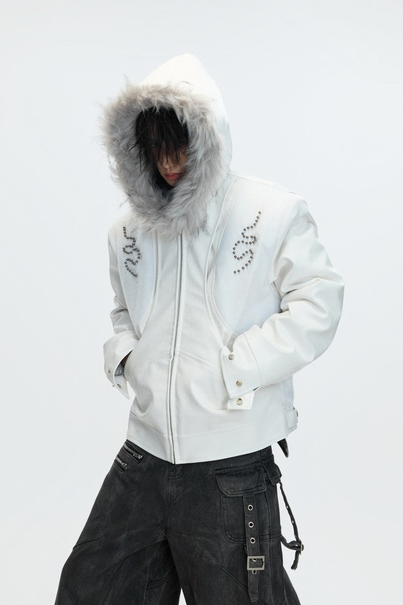 Croc Hooded Puffer Jacket