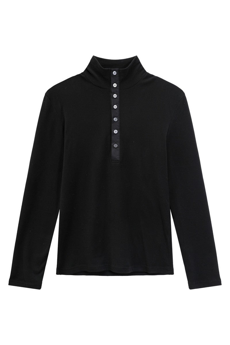 Thermal Fitted Henley Long Sleeve Tee