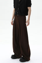 Deconstructed Wide Leg Trousers