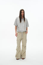 Cooling Drawstring V Neck Tee