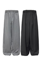 Striped Pleated Waist Pants