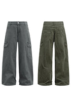 Multi Pocket Straight Work Pants