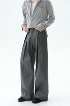Pleated Wide Leg Trousers