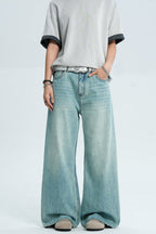 Washed Blue Cleanfit Jeans