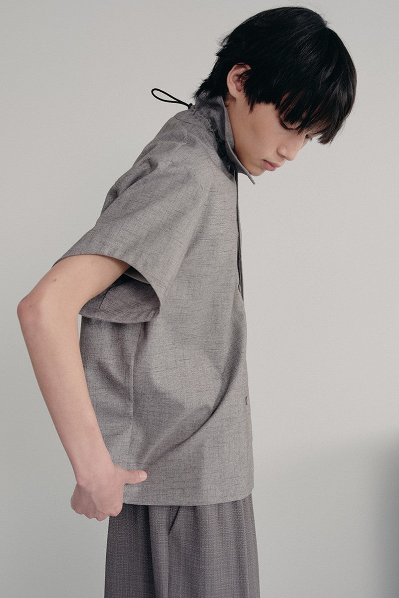 Textured Bud Collar Shirt