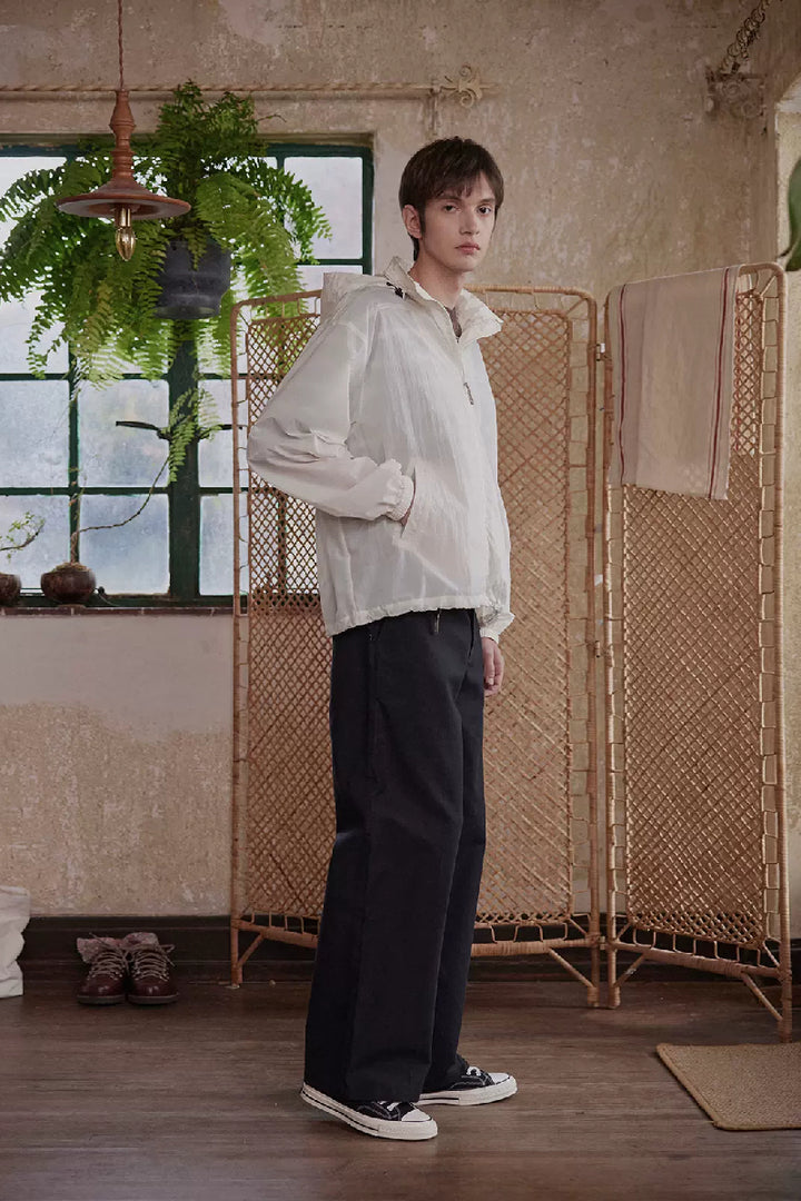 Cotton Straight Trousers