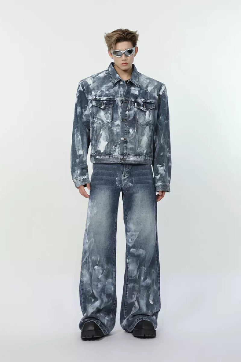 Painted Washed Denim Jacket – Copping Zone