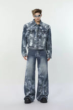 Painted Washed Denim Jacket