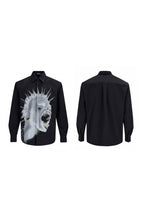 Portrait Print Padded Shirt