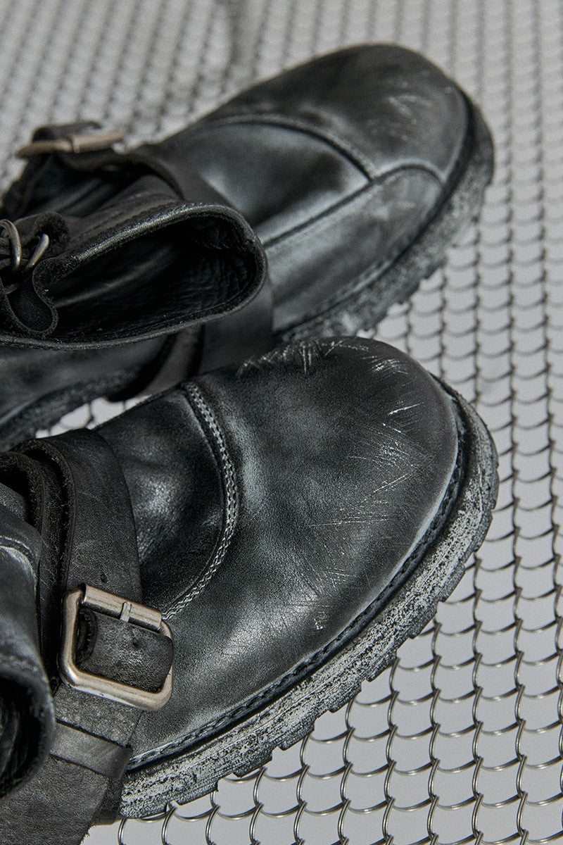 Frosted Lace-Up Engineer Boots