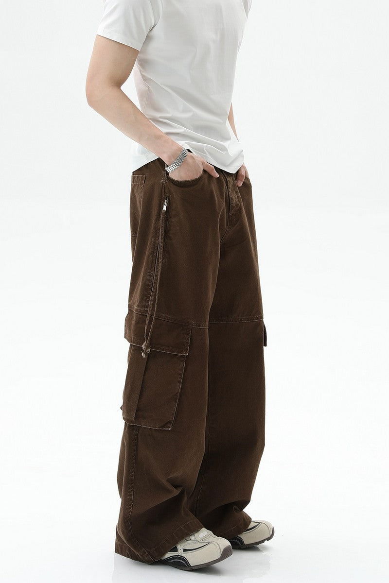 Deconstructed Cargo Denim Jeans